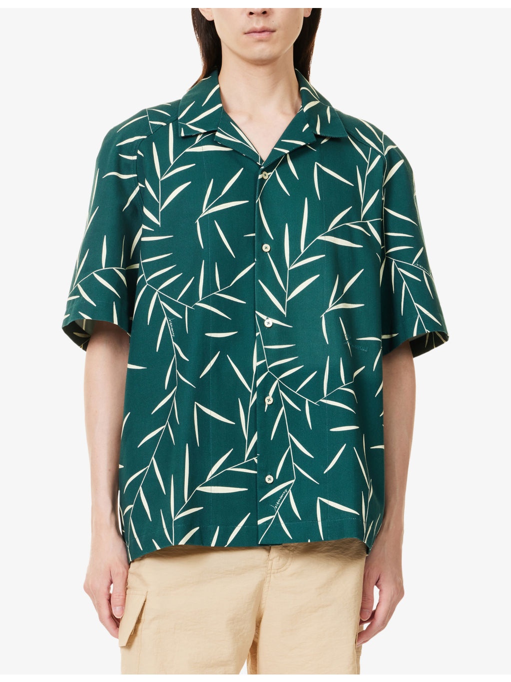 La Chemise Fonccio Graphic-print Cotton Shirt - 3