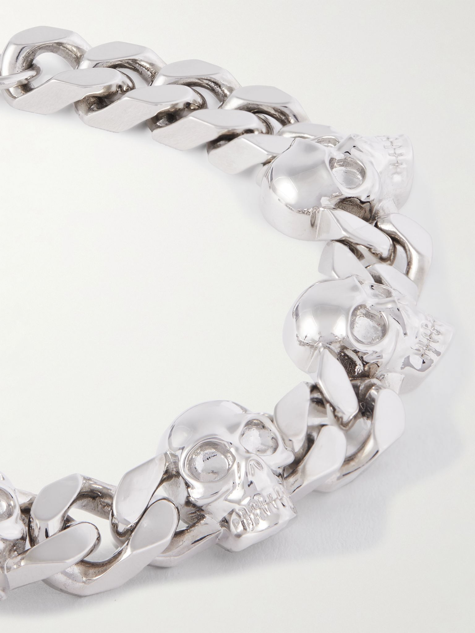 Silver-Tone Chain Bracelet Silver - 4