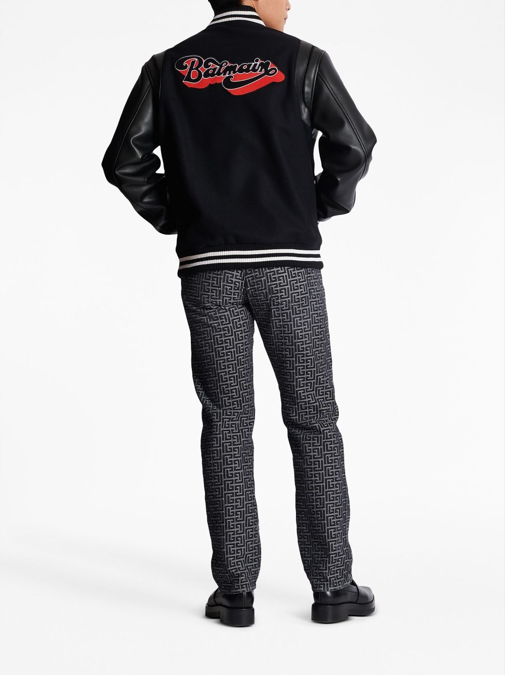 LOGO-PATCH VIRGIN WOOL BOMBER JACKET - 6