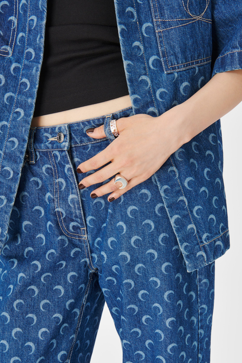 Marine Serre Deadstock Denim Boyfriend outlook