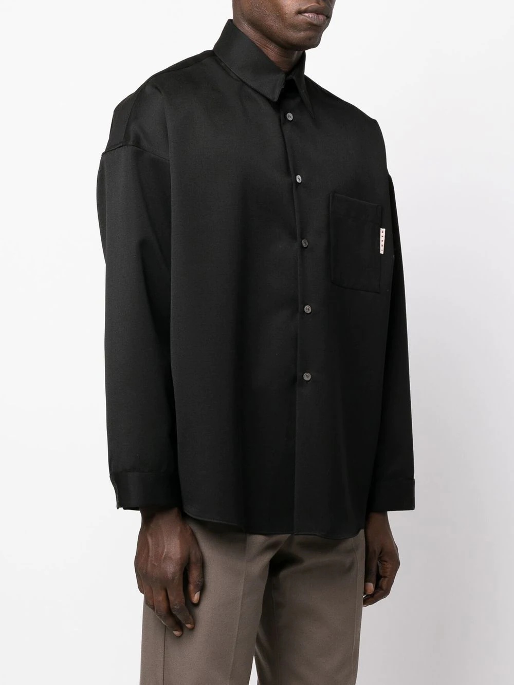 chest-pocket long-sleeve shirt - 3