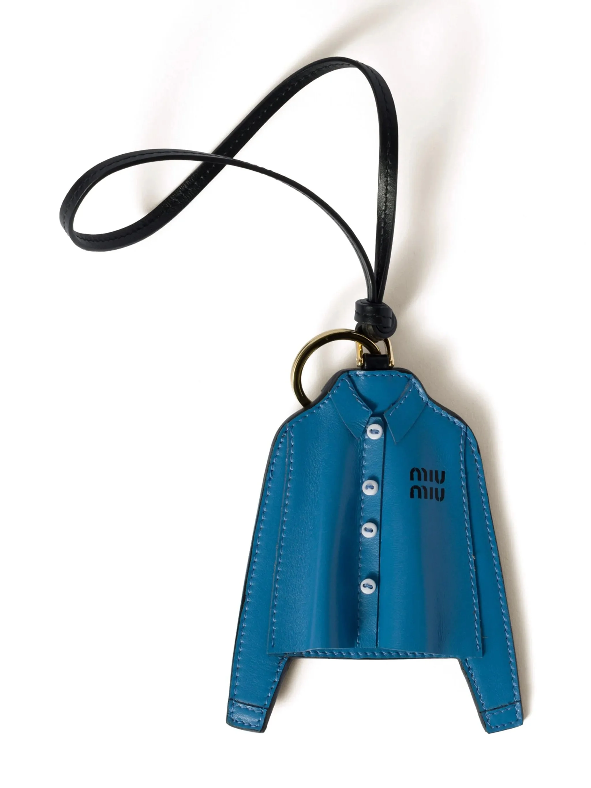 Miu Miu Leather Trick Keychain - 1