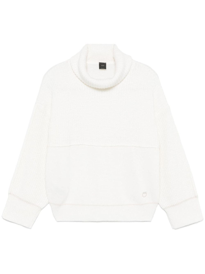 logo-embroidered sweater 1