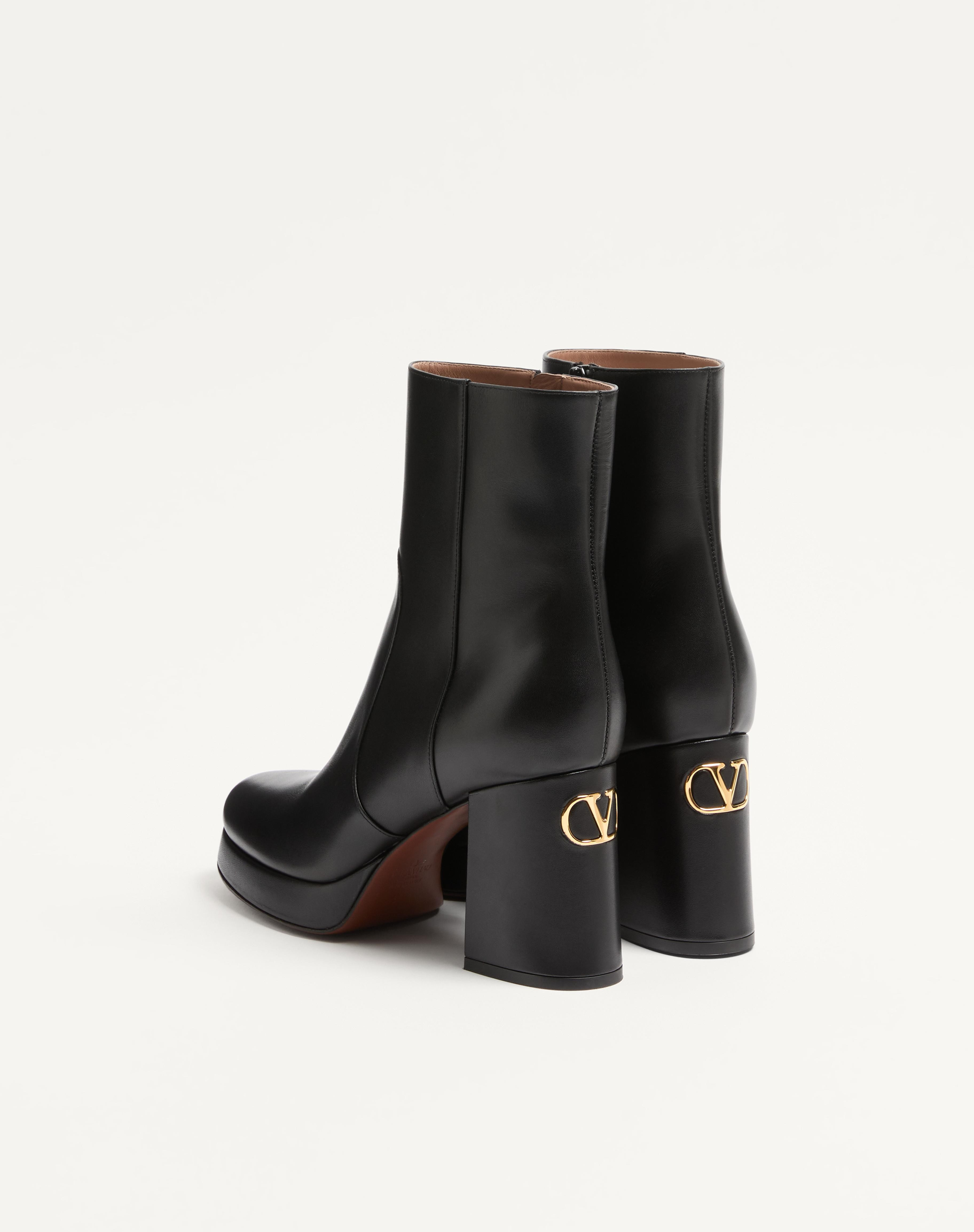 FAWCETTE PLATFORM ANKLE BOOT IN CALFSKIN 90MM - 5