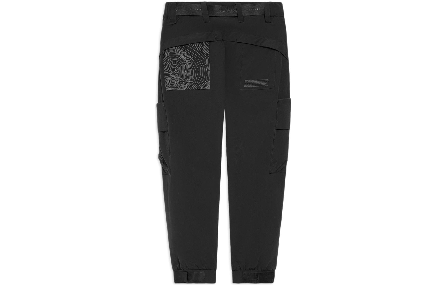 Li-Ning x Jackie Chan Kung Fu Joggers Pants 'Black' AYKS103-2 - 2