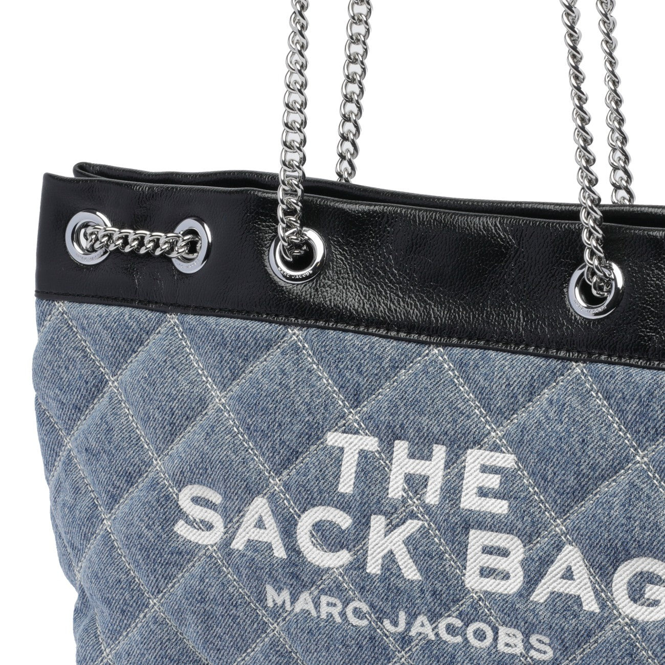Marc Jacobs Women The Quilted Denim Chain Sack Bag - 4