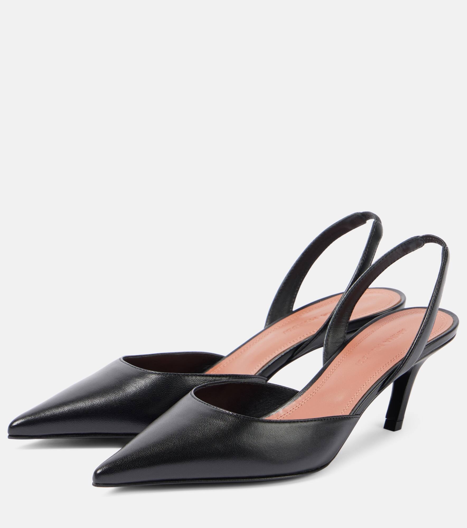 Sofia leather slingback pumps - 4