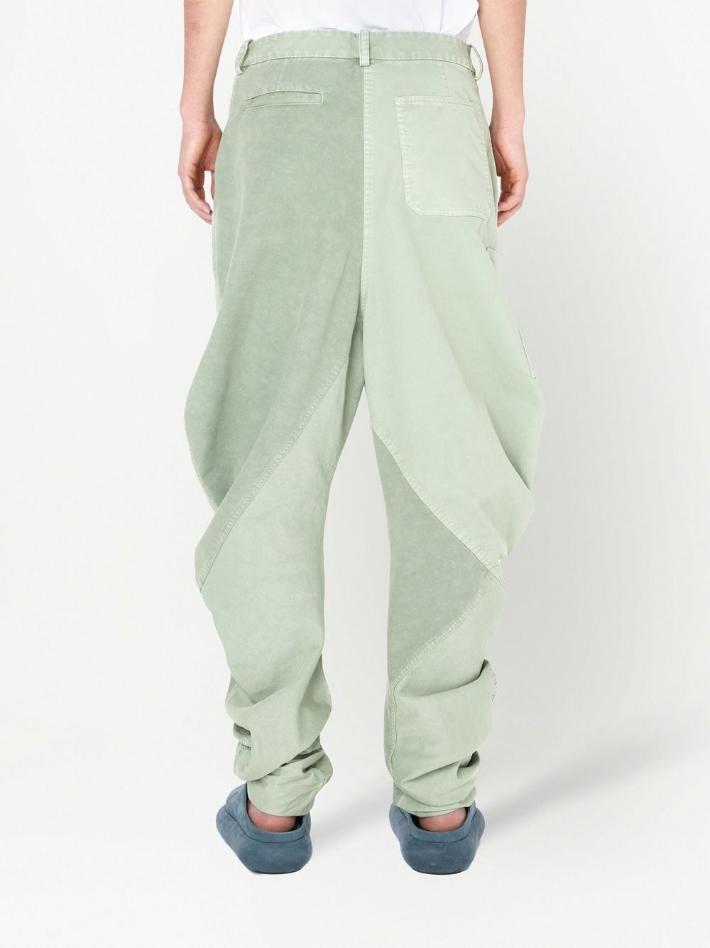 twisted cotton trousers - 4