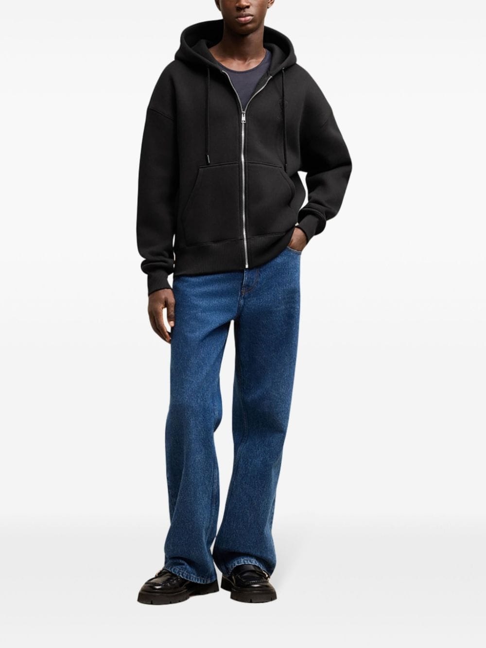 Ami de Coeur zipped cotton hoodie - 3