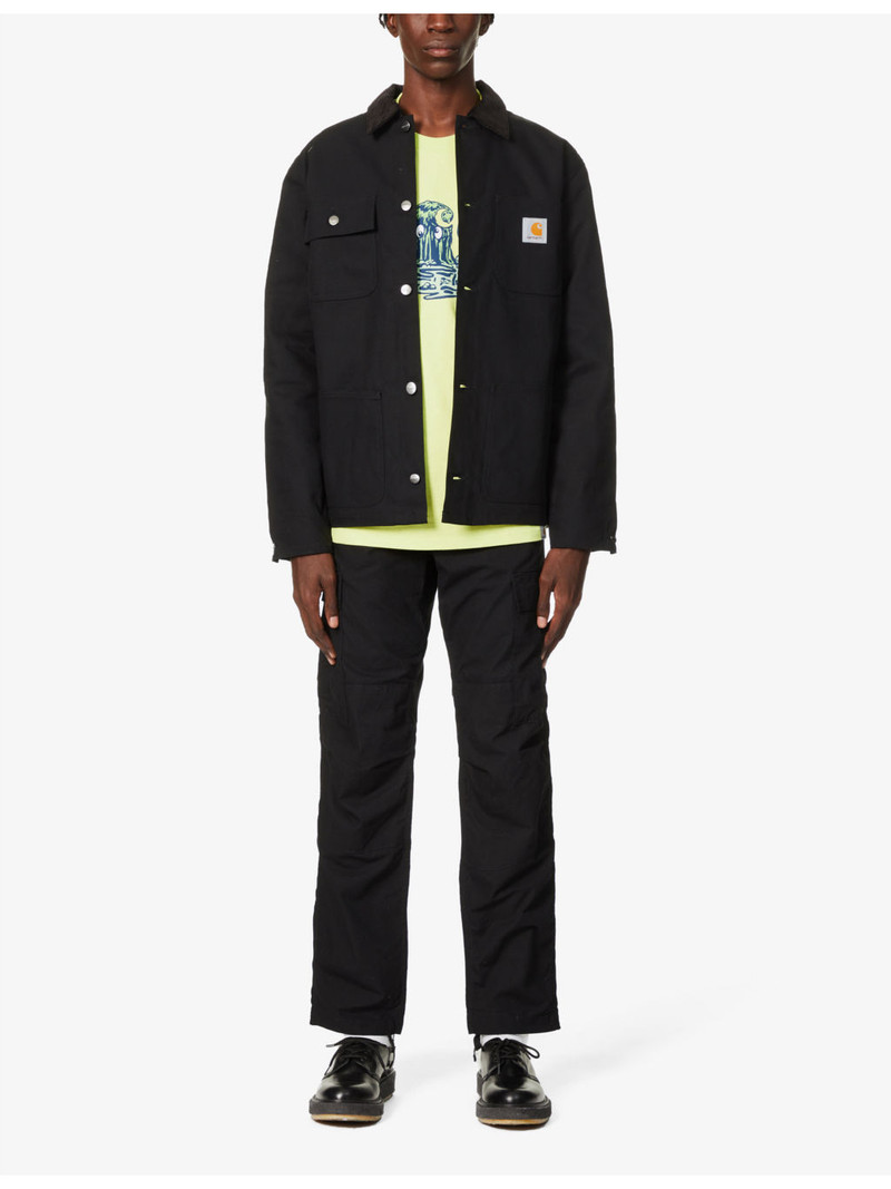 Carhartt WIP Logo-patch straight-leg cotton trousers outlook