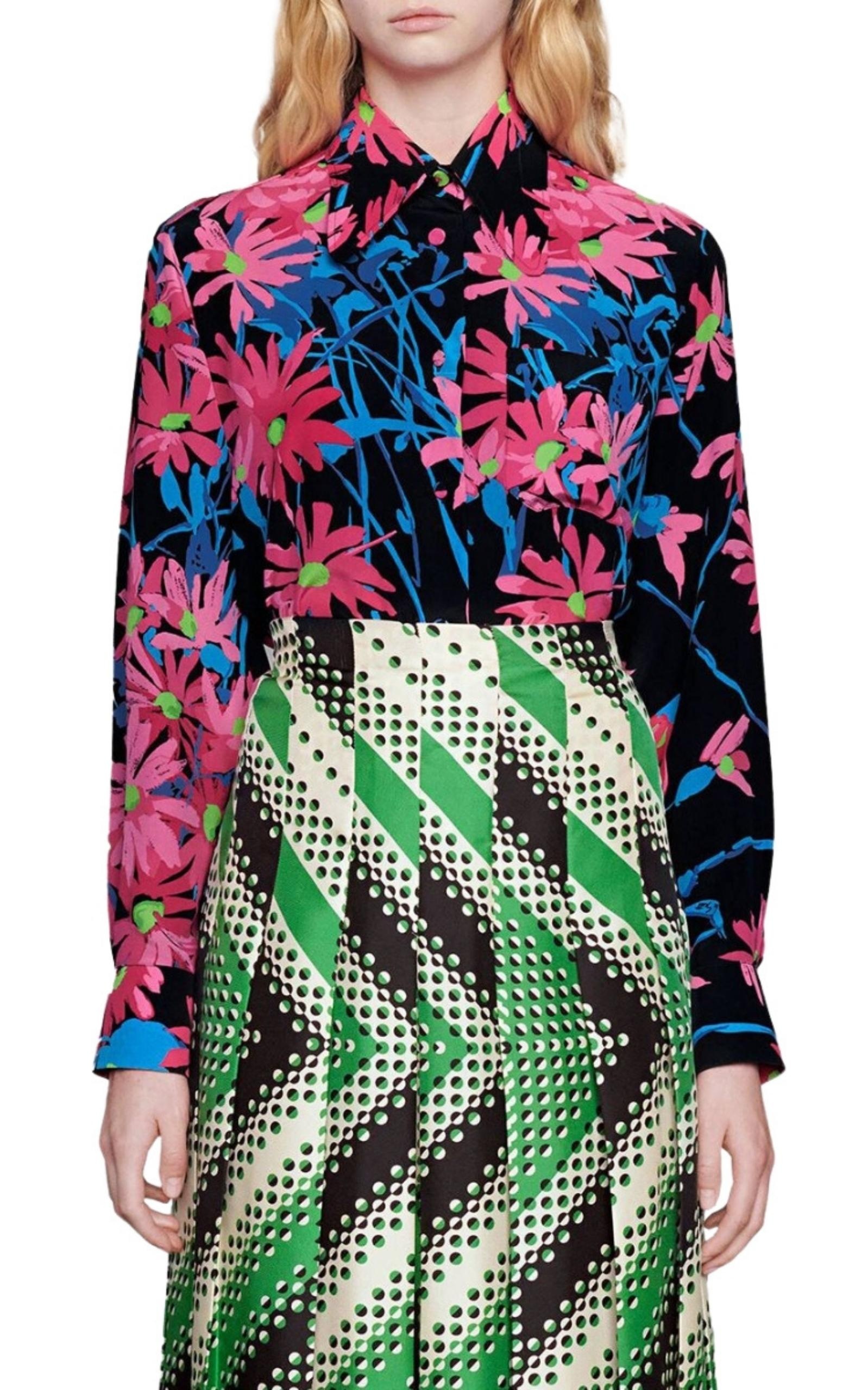 x Ken Scott Floral Print Silk Shirt - 3