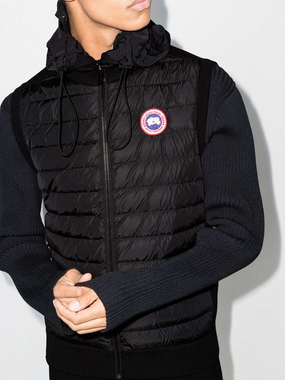 Hybridge high-neck padded gilet - 2