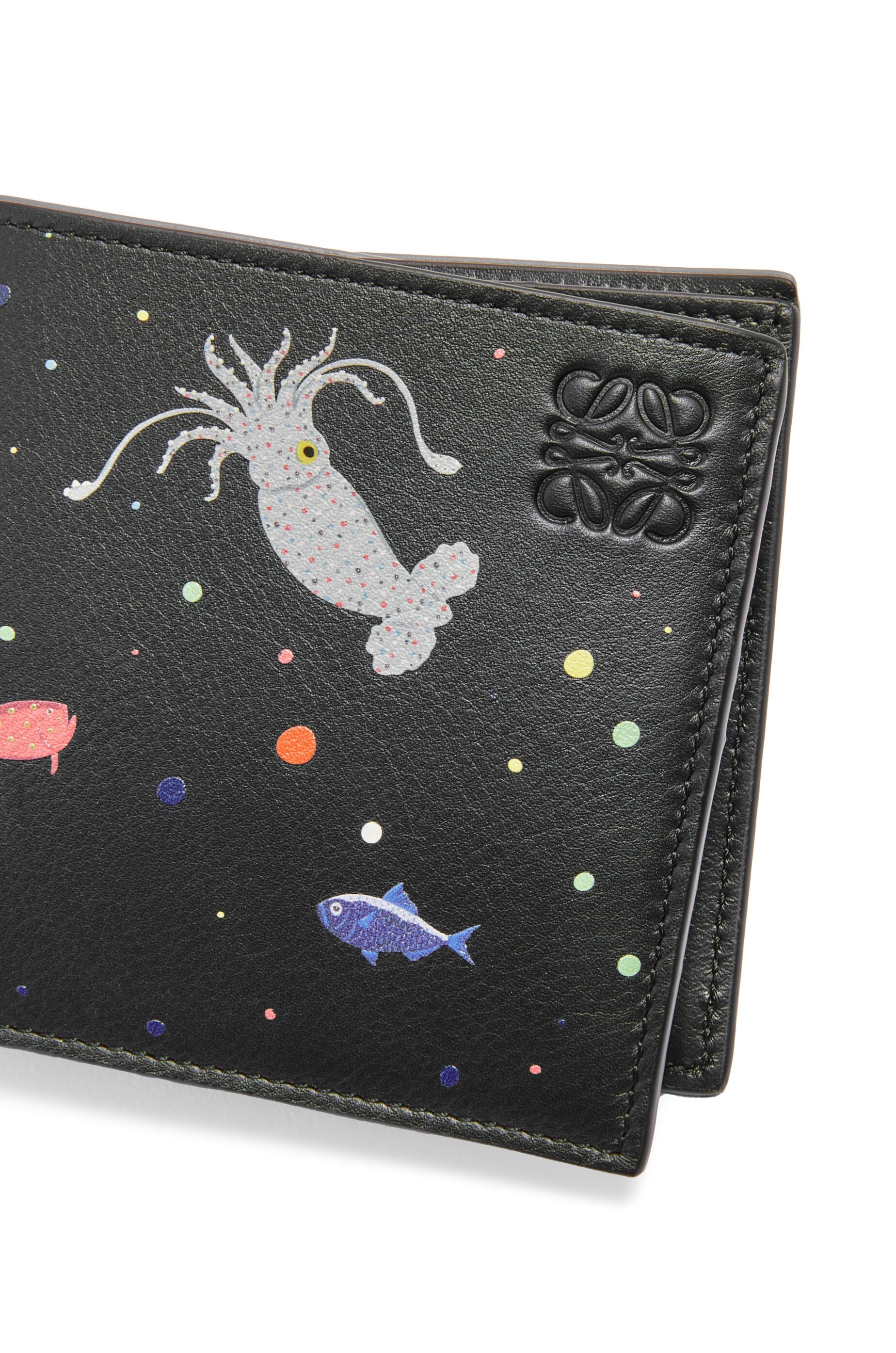 Deep Sea bifold coin wallet in nappa calfskin - 5