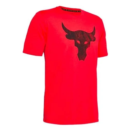 Under Armour Project Rock Brahma Bull T-shirt 'Red' 1351582-608 - 1