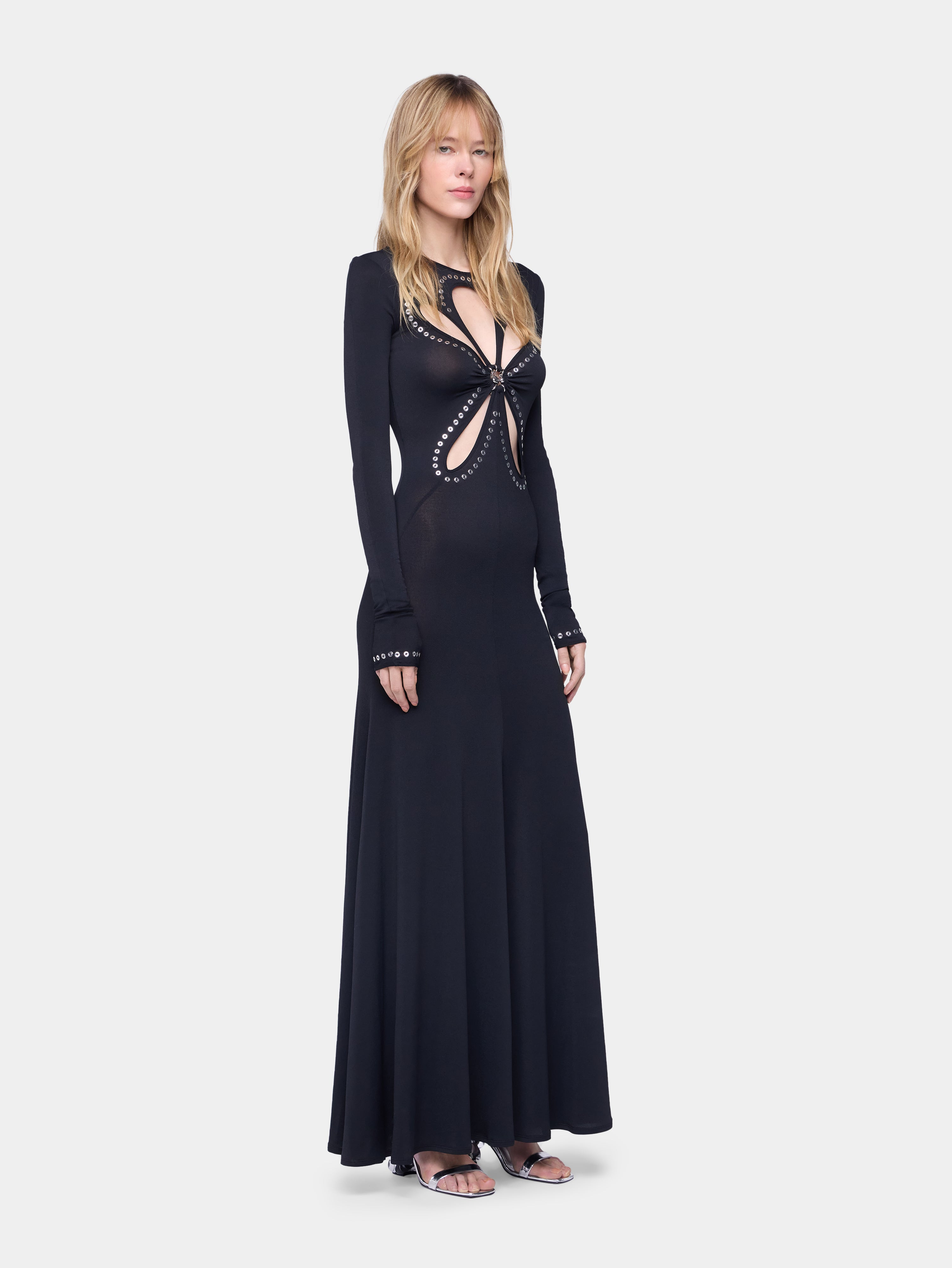 SECOND-SKIN LONG DRESS IN JERSEY - 2