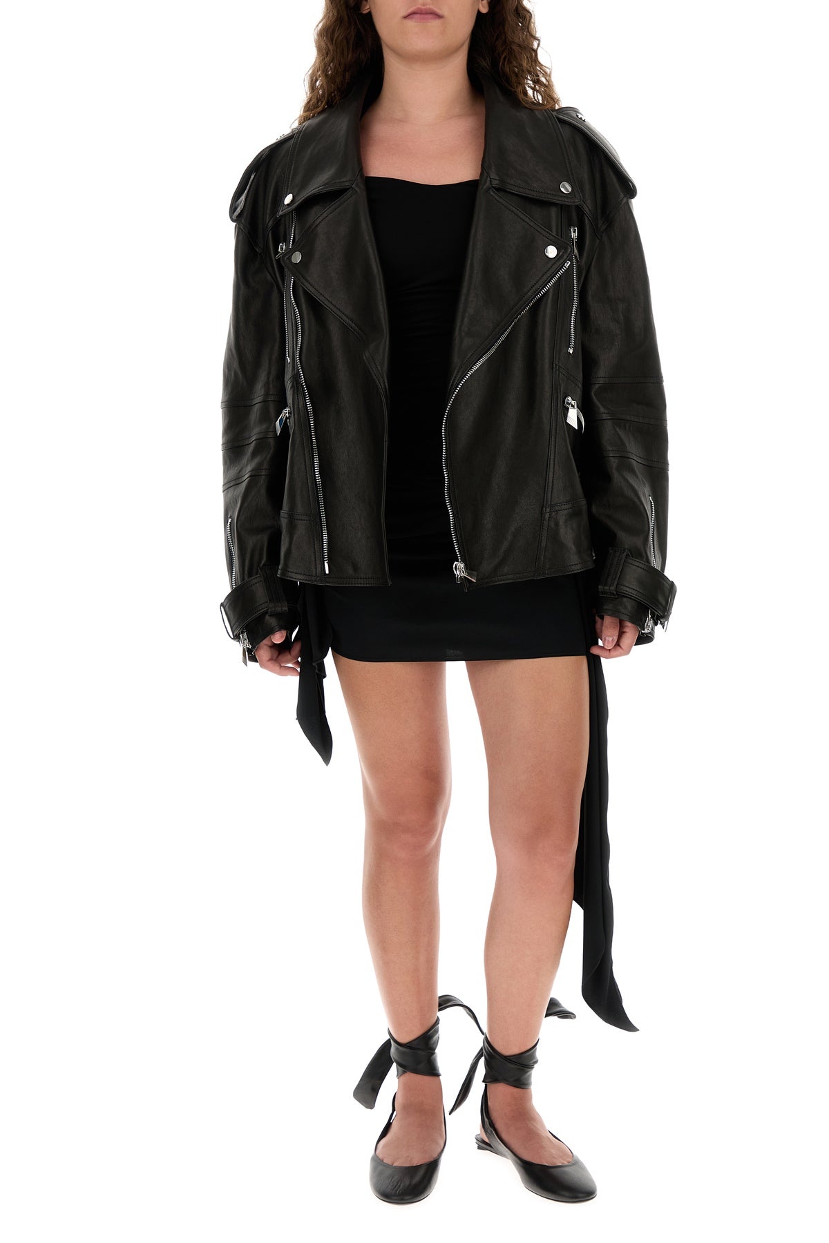 Black crepe top - 6