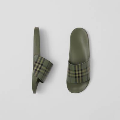 Burberry Check Print Slides outlook