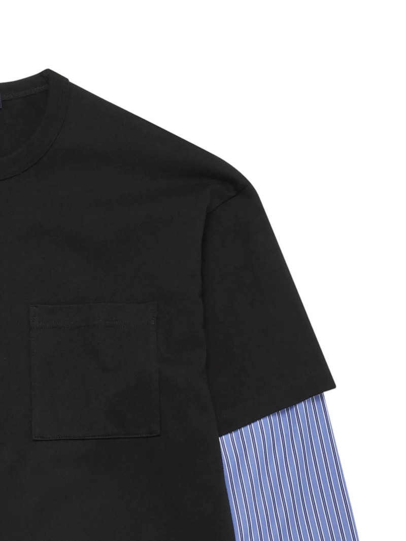 Comme des Garçons Homme Woven Sleeve Tee outlook