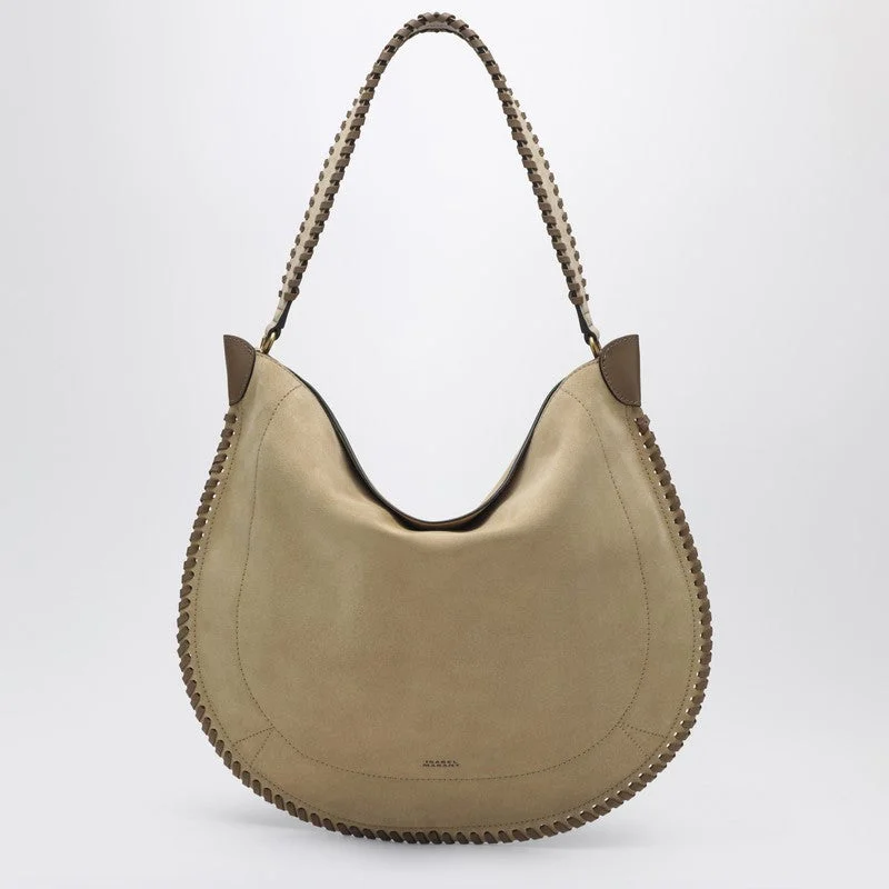 Isabel Marant Oskan Hobo Soft Bag In Sand-Colored Suede Women - 1