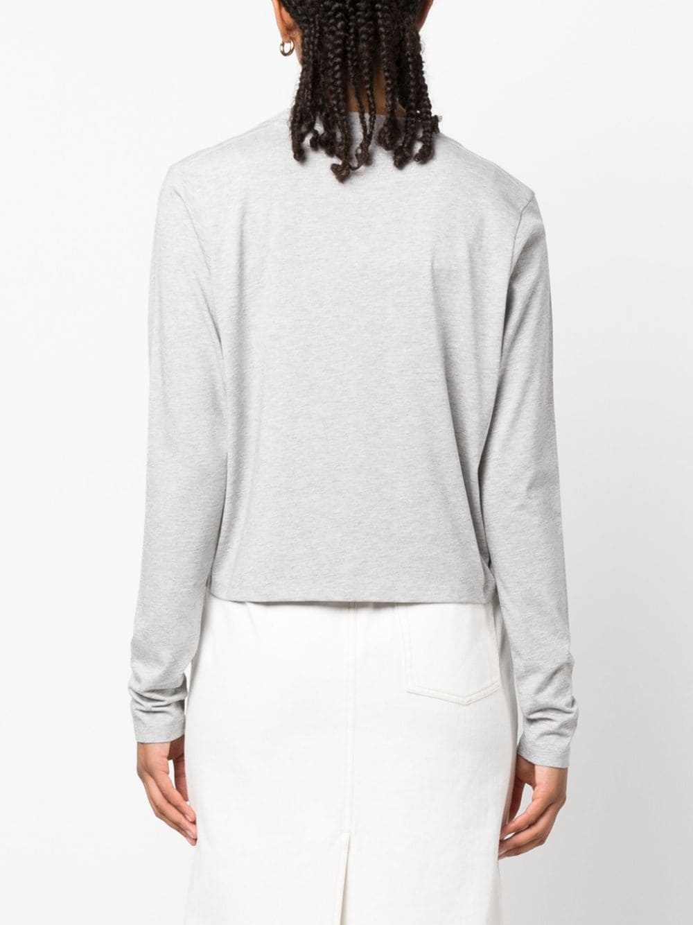 long-sleeve cotton T-shirt - 4