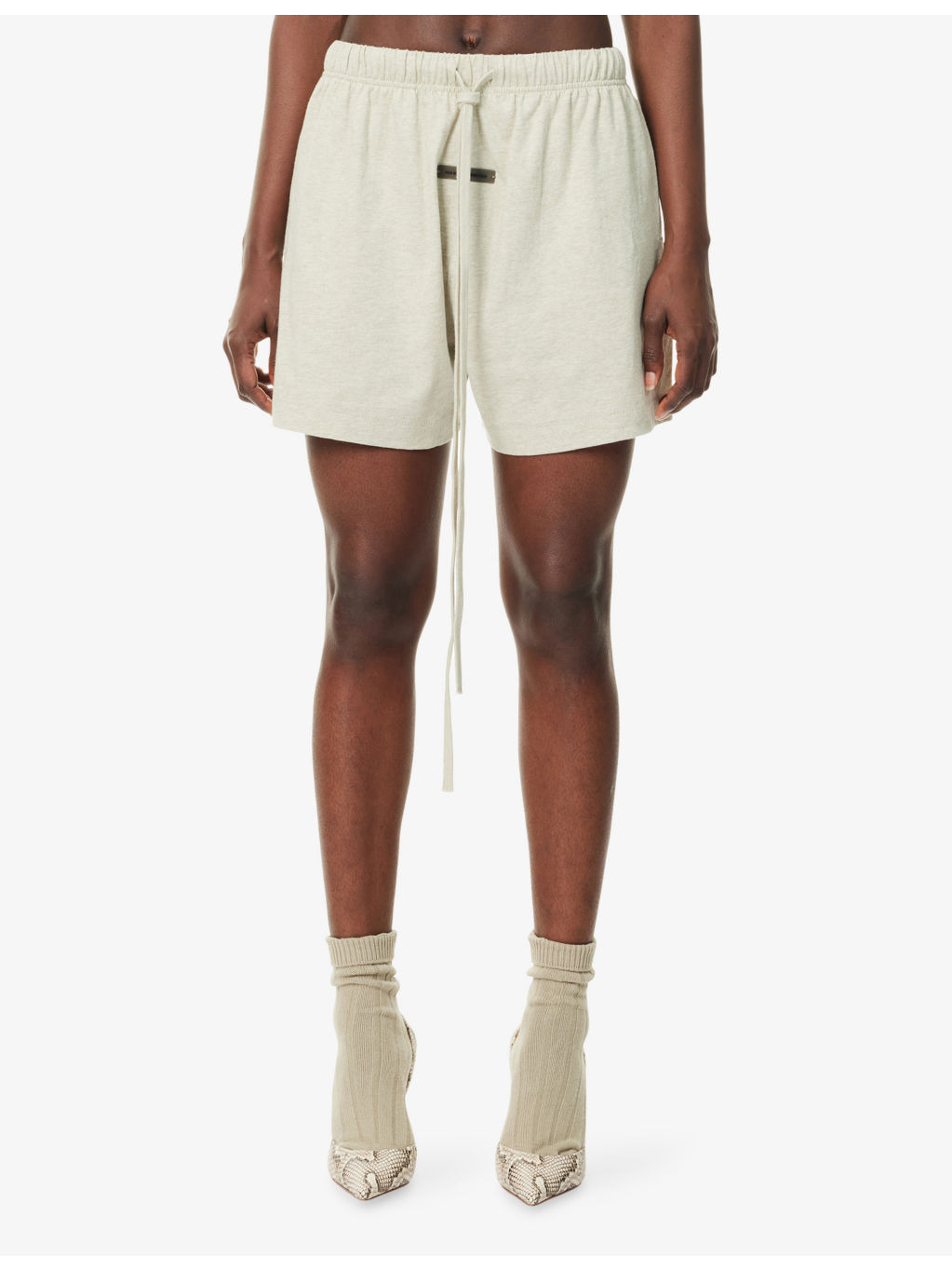 Drawstring Brand-Patch Cotton-Jersey Shorts - 3