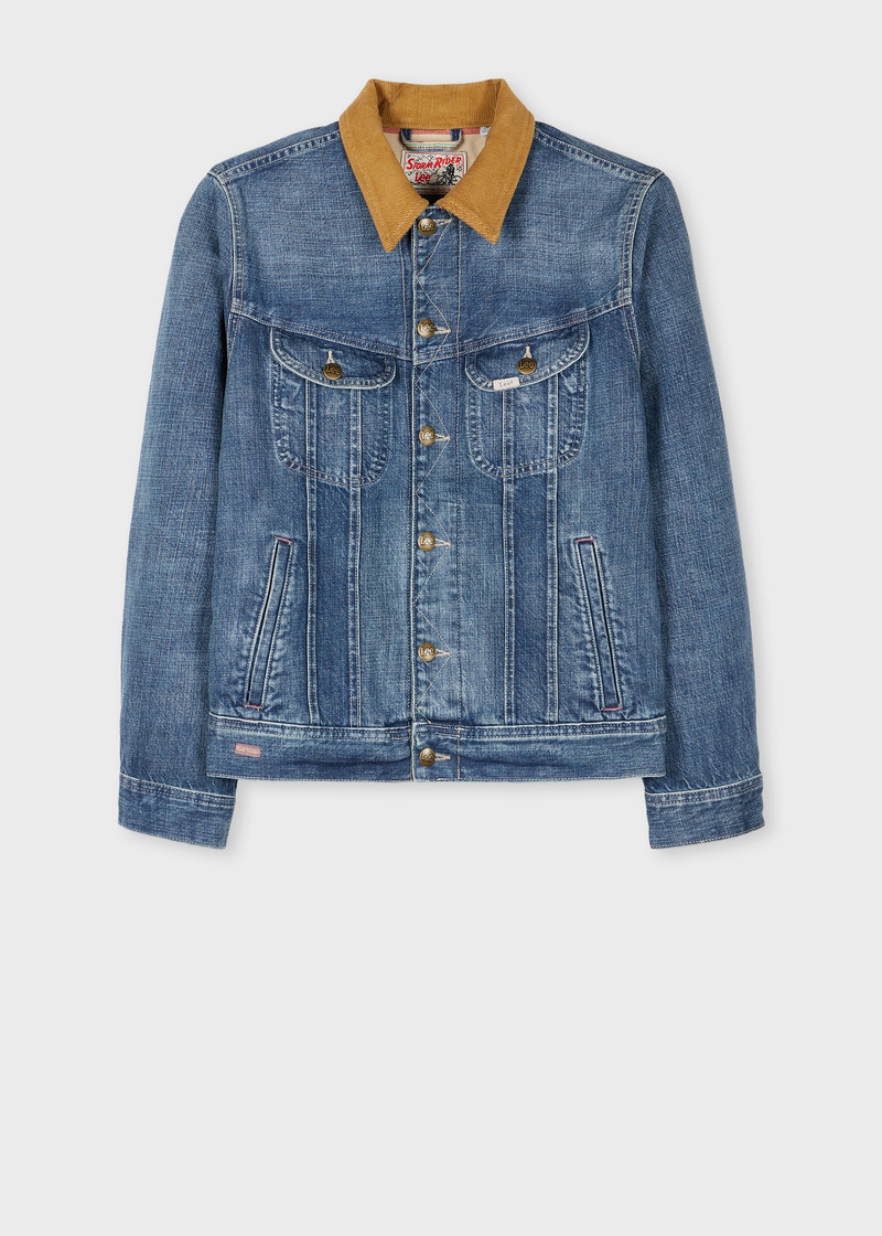 Paul Smith + Lee® Mid Antique-Wash Selvedge Storm 라이더 자켓 1