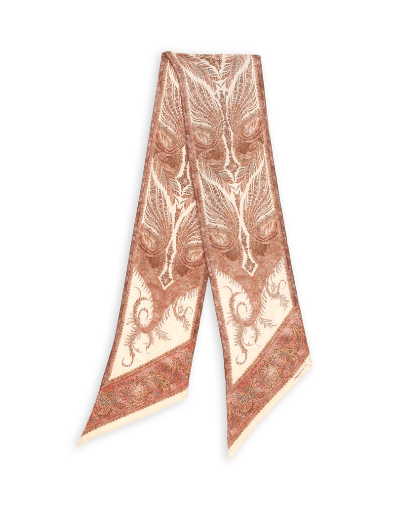 PRINTED SILK NECK SCARF 3