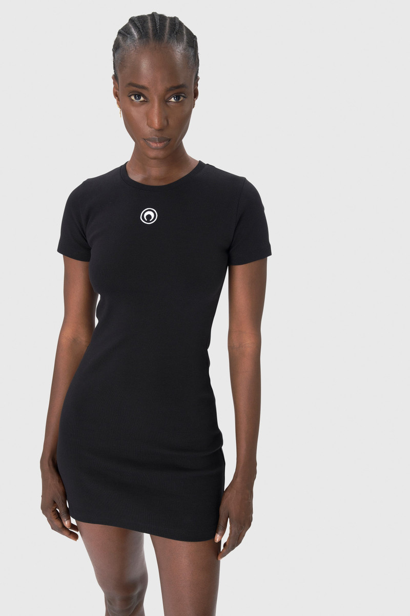 Marine Serre Organic Cotton 1X1 Rib  T-shirt  Dress outlook