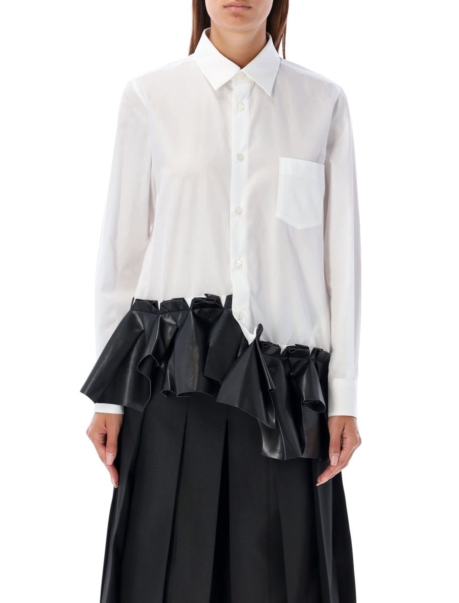 Comme Des Garçons Ruffled Popeline Shirt - 1