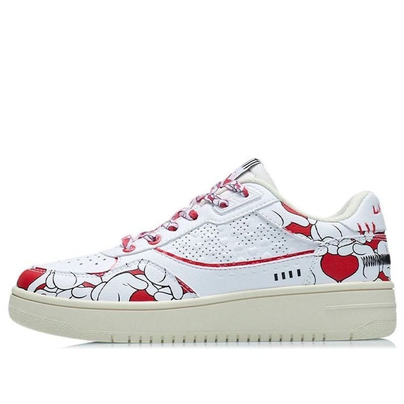 (WMNS) Li-Ning Classic Skateboarding x Disney 'White Red Minnie' AGCS146-1 - 1