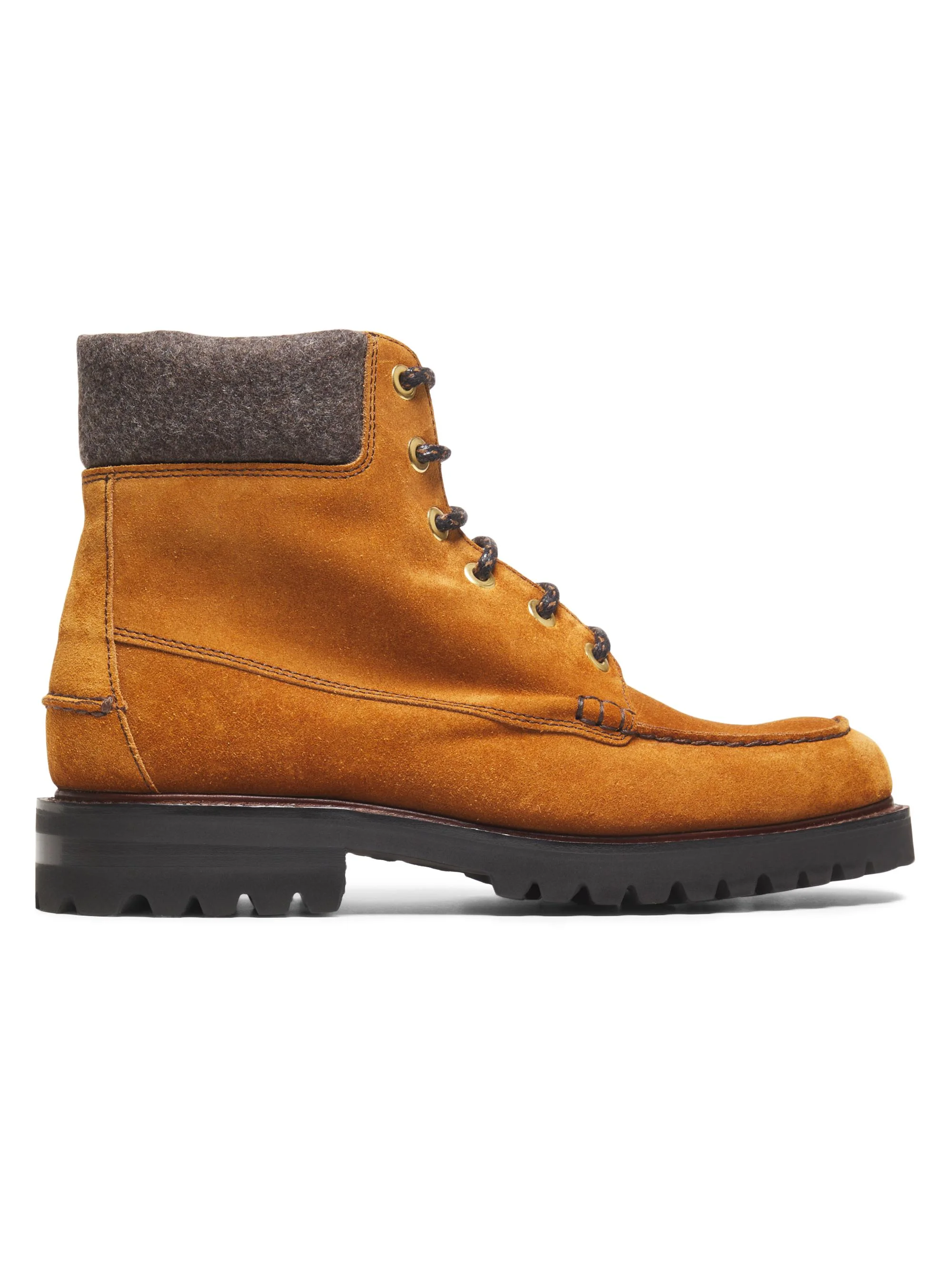Men's Padstow Suede Hiking Boots - Brandy - 1