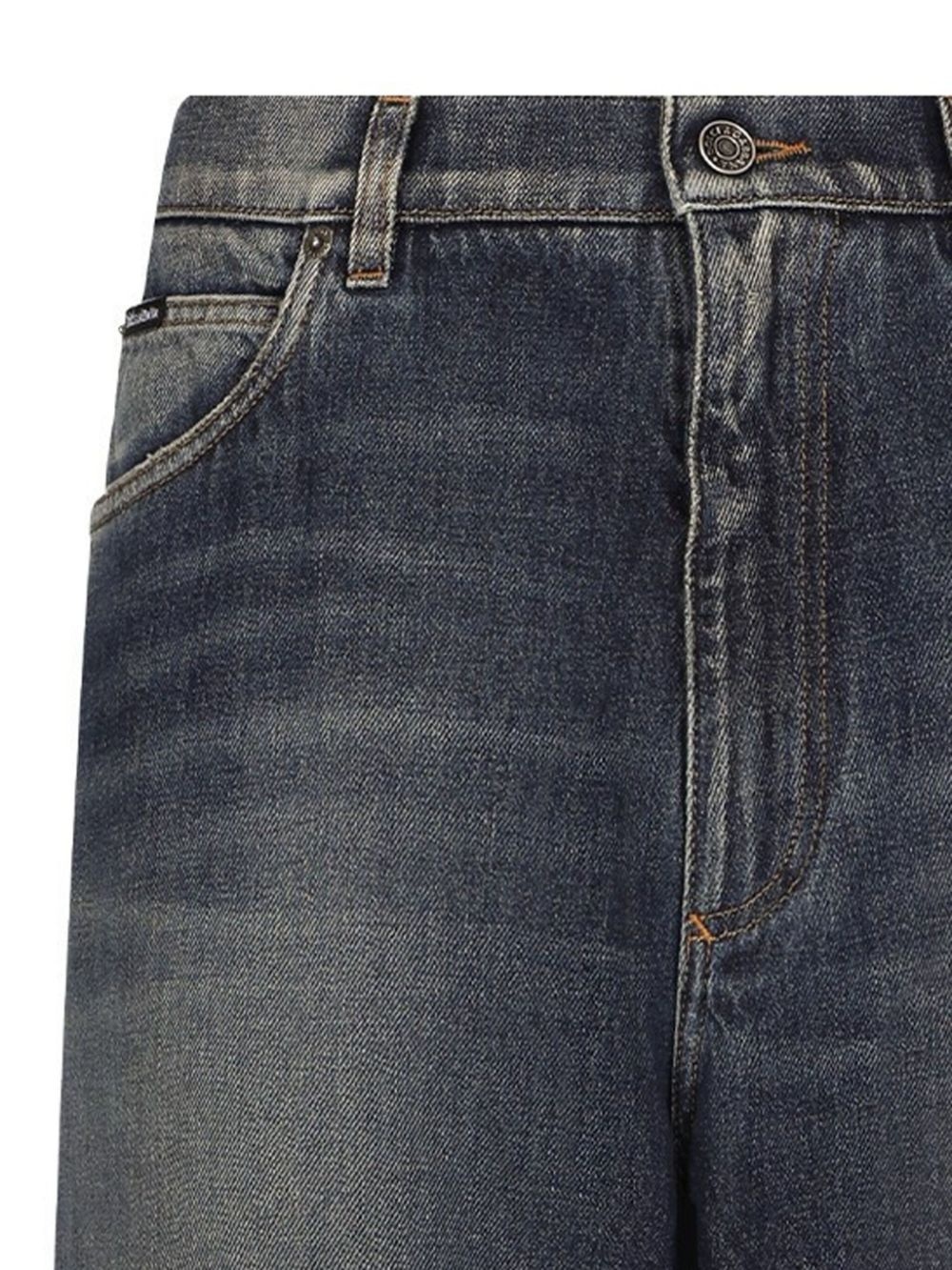 stonewashed straight-leg jeans - 2