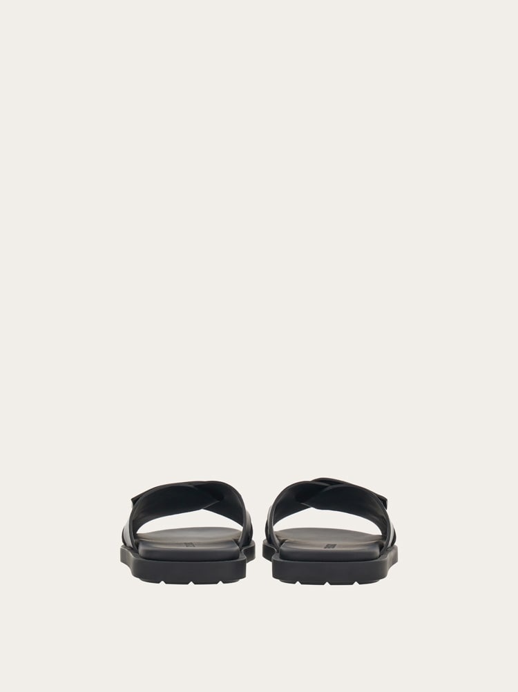 DOUBLE STRAP SANDAL WITH SIGNATURE - 3