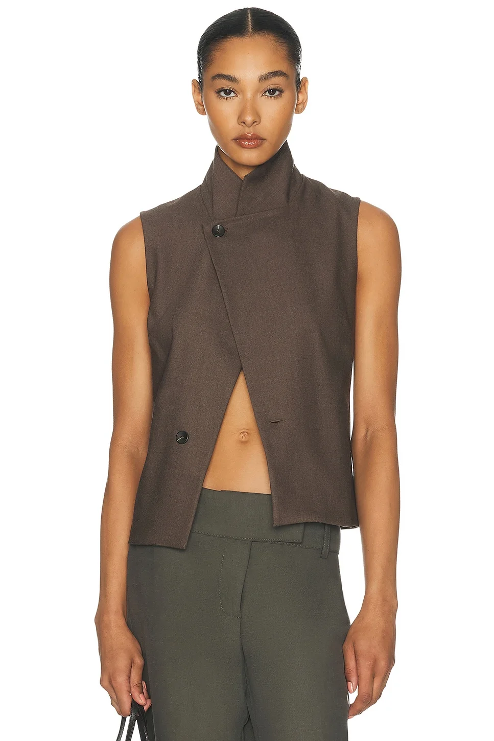 Suiting High Neck Vest - 1