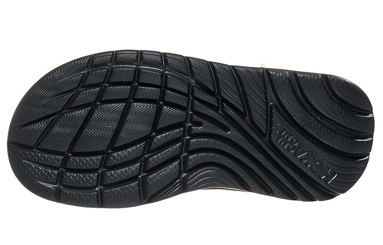 (WMNS) HOKA ONE ONE Ora Recovery Flip Slide 'Black Dark Gull Grey' 1117910-BDGGR - 5