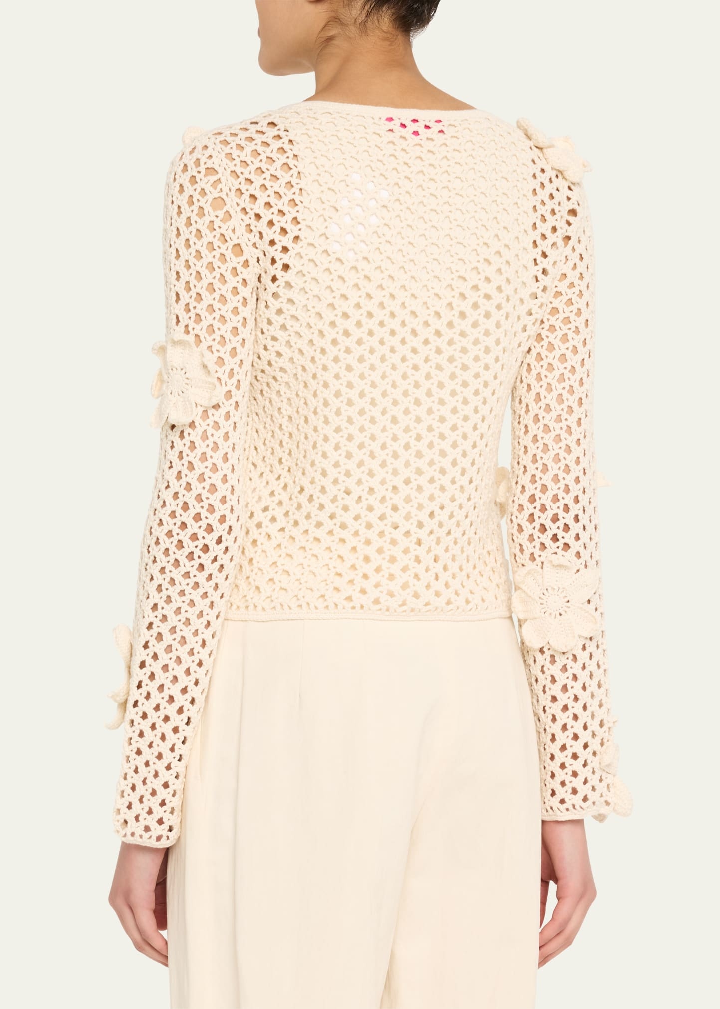 Floral Crochet Cardigan - 3