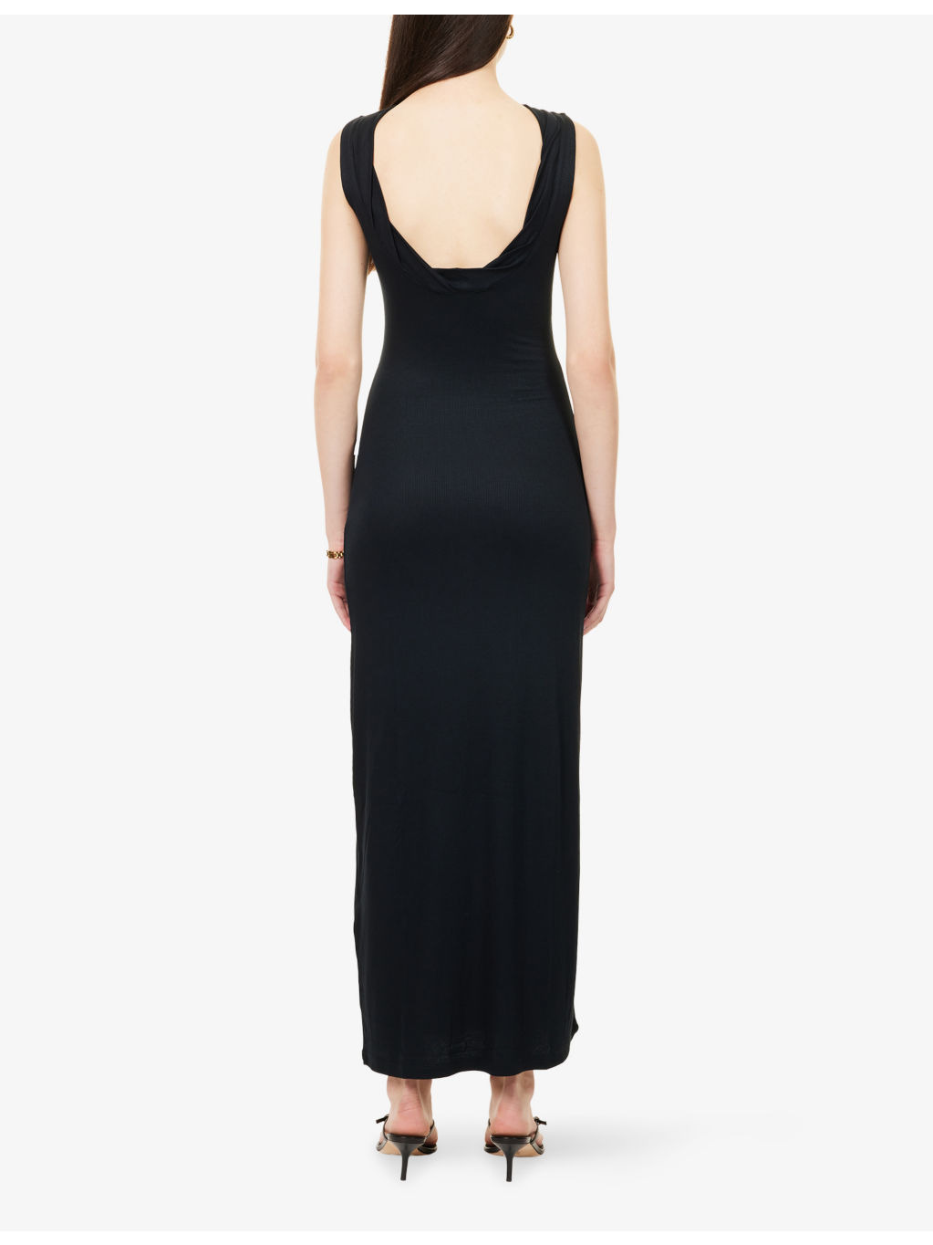 Lisbeth Scoop-Neck Stretch-Woven Maxi Dress - 4