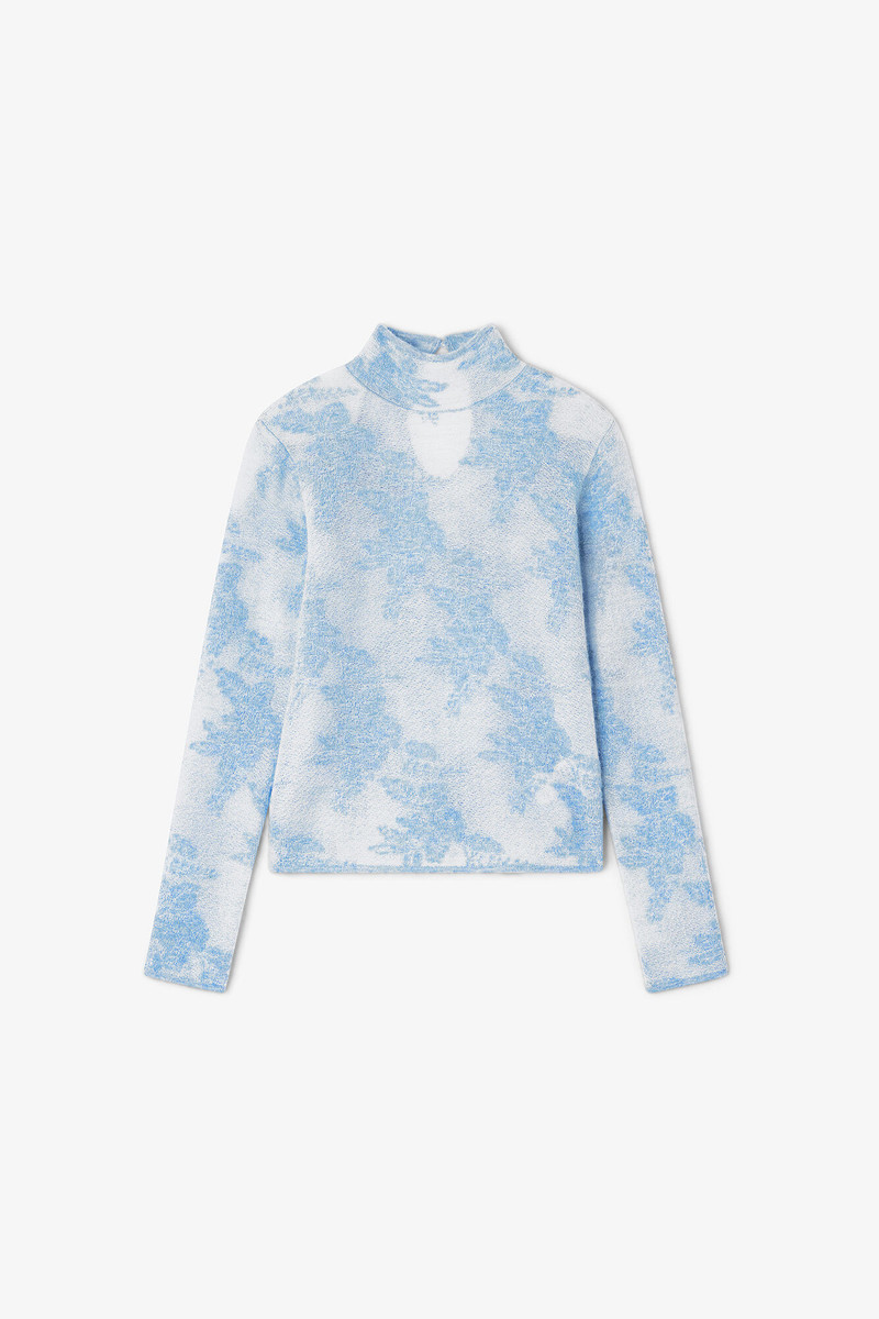 BLUE SHEER TURTLENECK 1