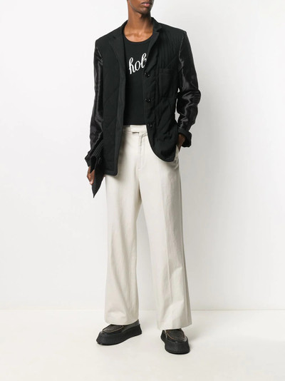 Ann Demeulemeester single-breasted fitted blazer outlook