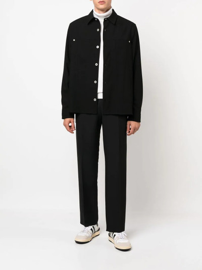 Loewe long-sleeve wool button-down shirt outlook