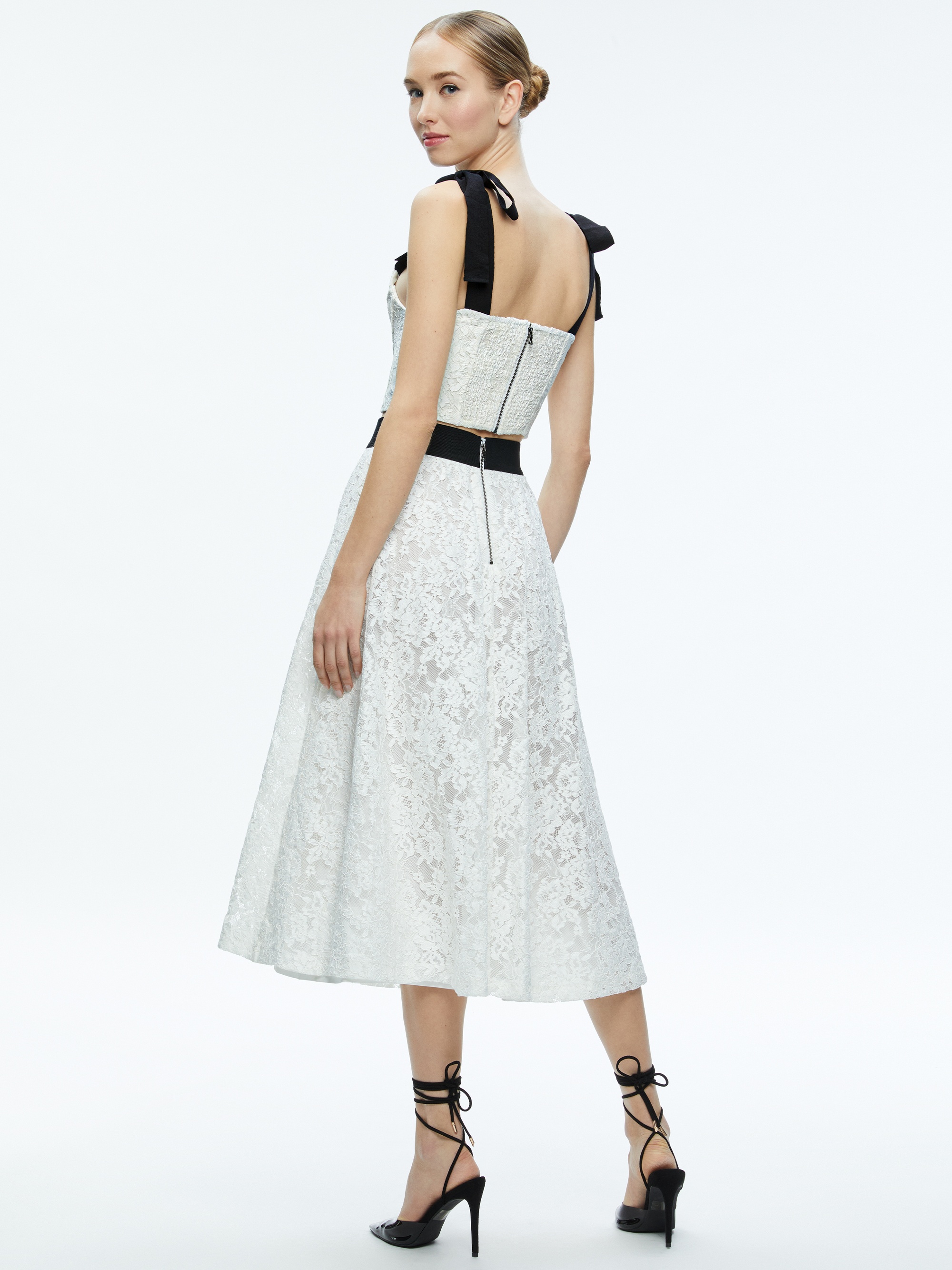 EARLA LACE MIDI SKIRT - 3