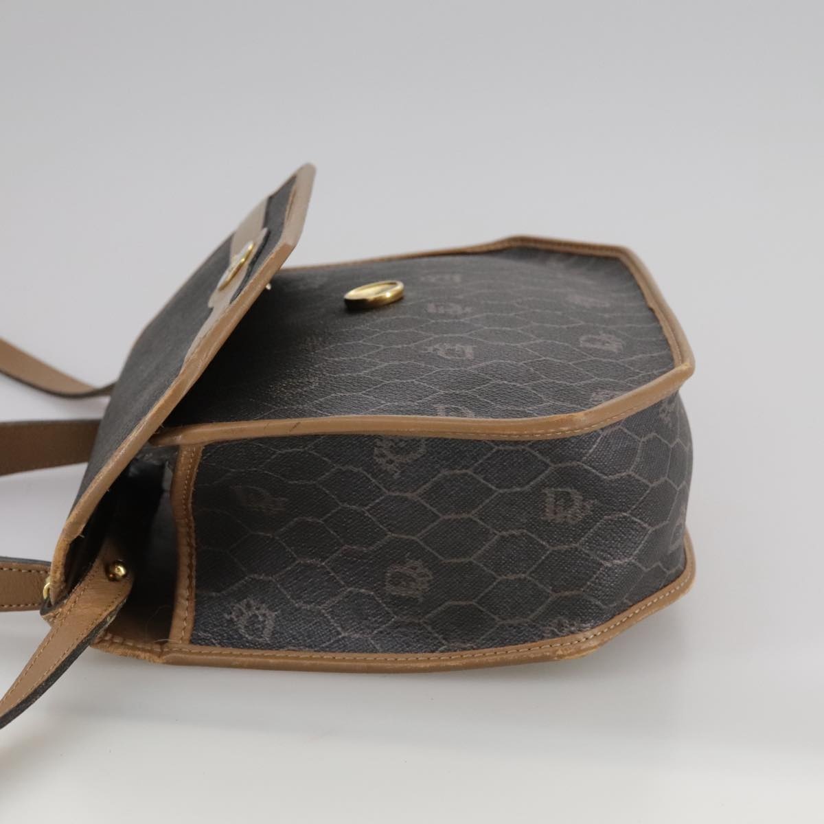 DIOR Honeycomb Canvas Hand Bag Black - 3