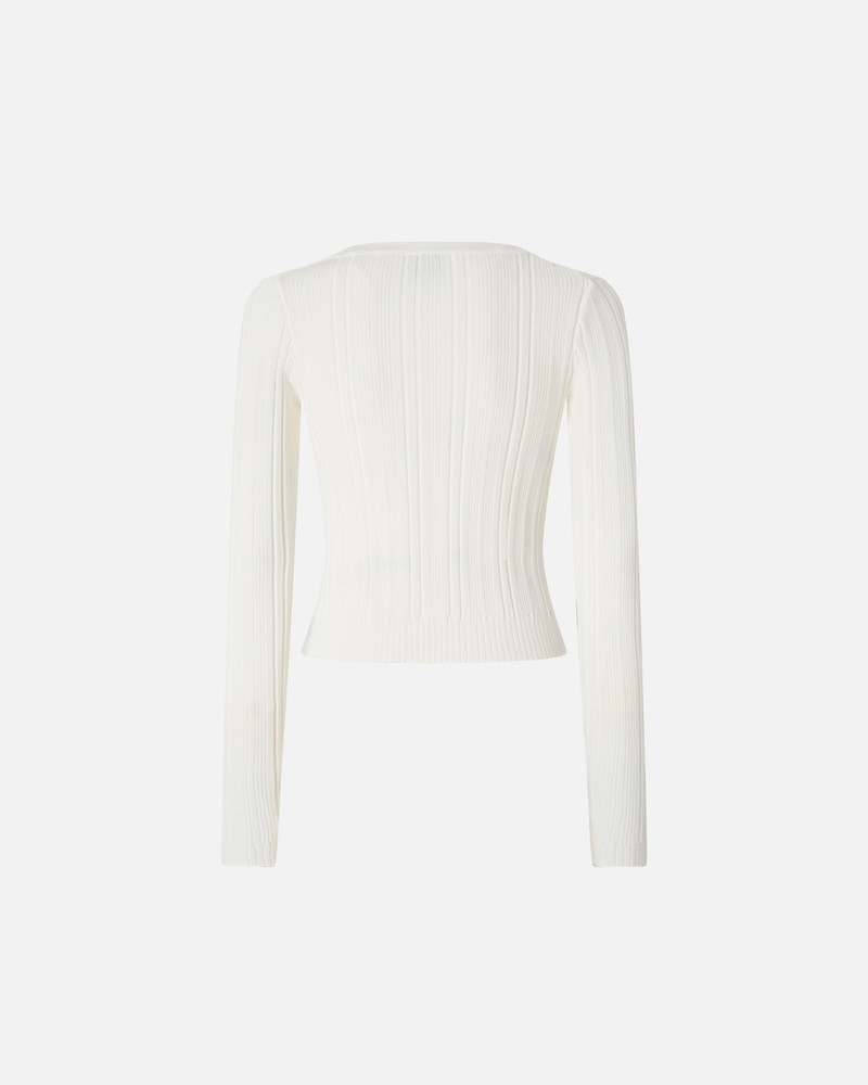PINKO RIB-KNIT V-NECK CARDIGAN outlook