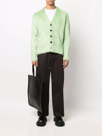 Jil Sander textured-knit silk cardigan outlook