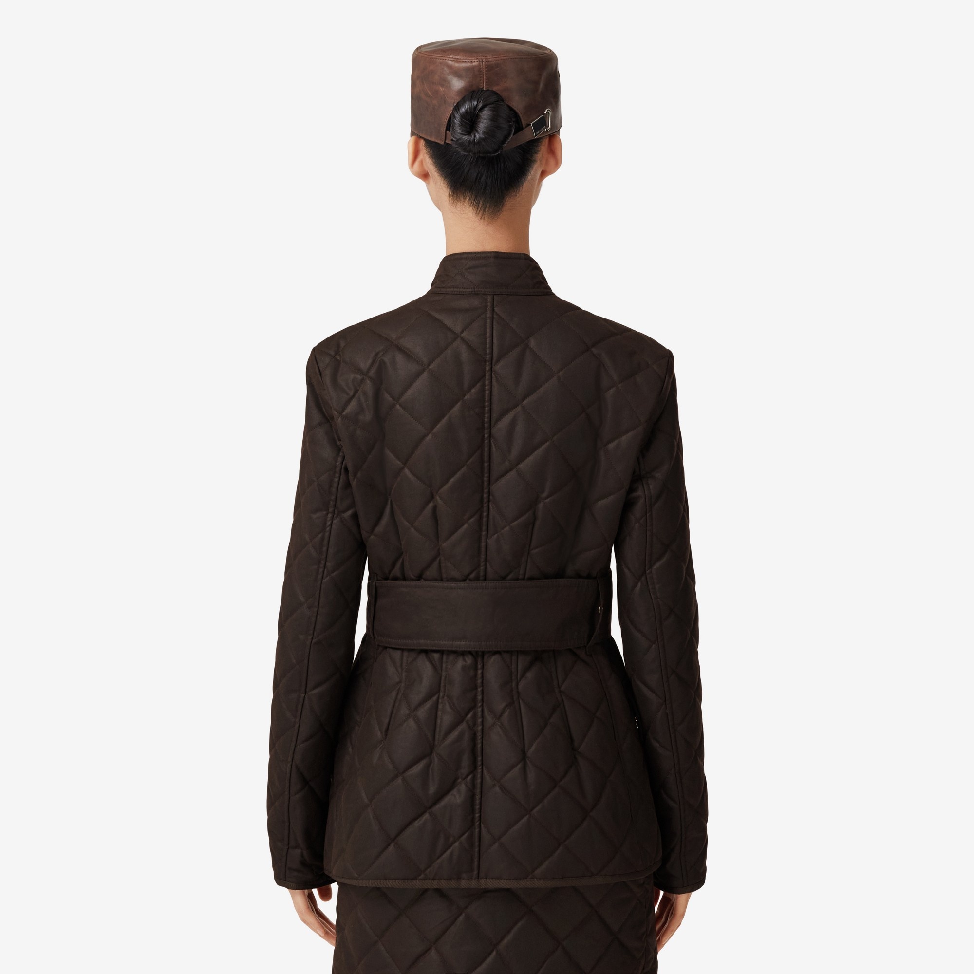 Diamond Quilted Waxed Cotton Jacket - 3