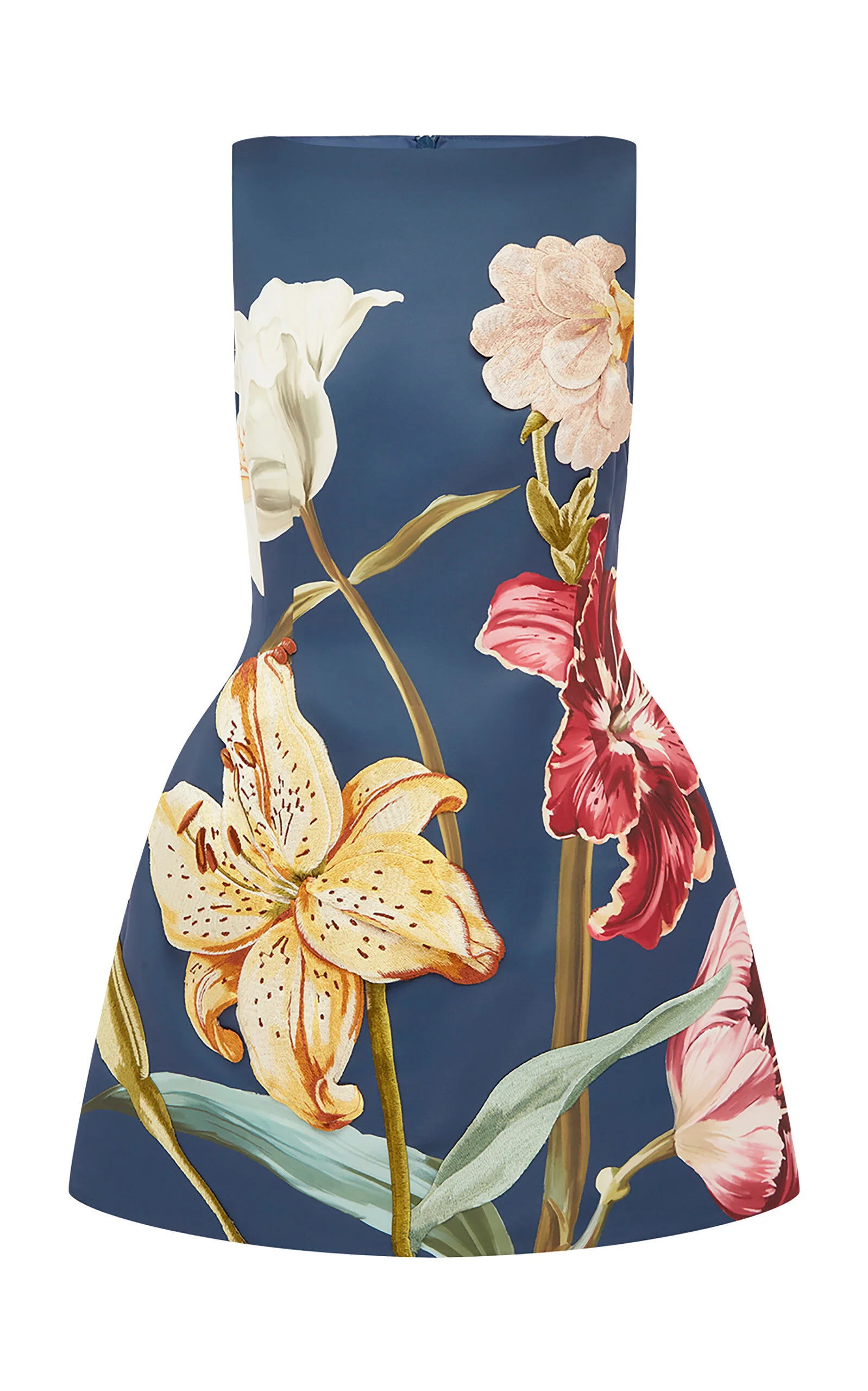 Ali Embroidered Mini Dress blue - 1