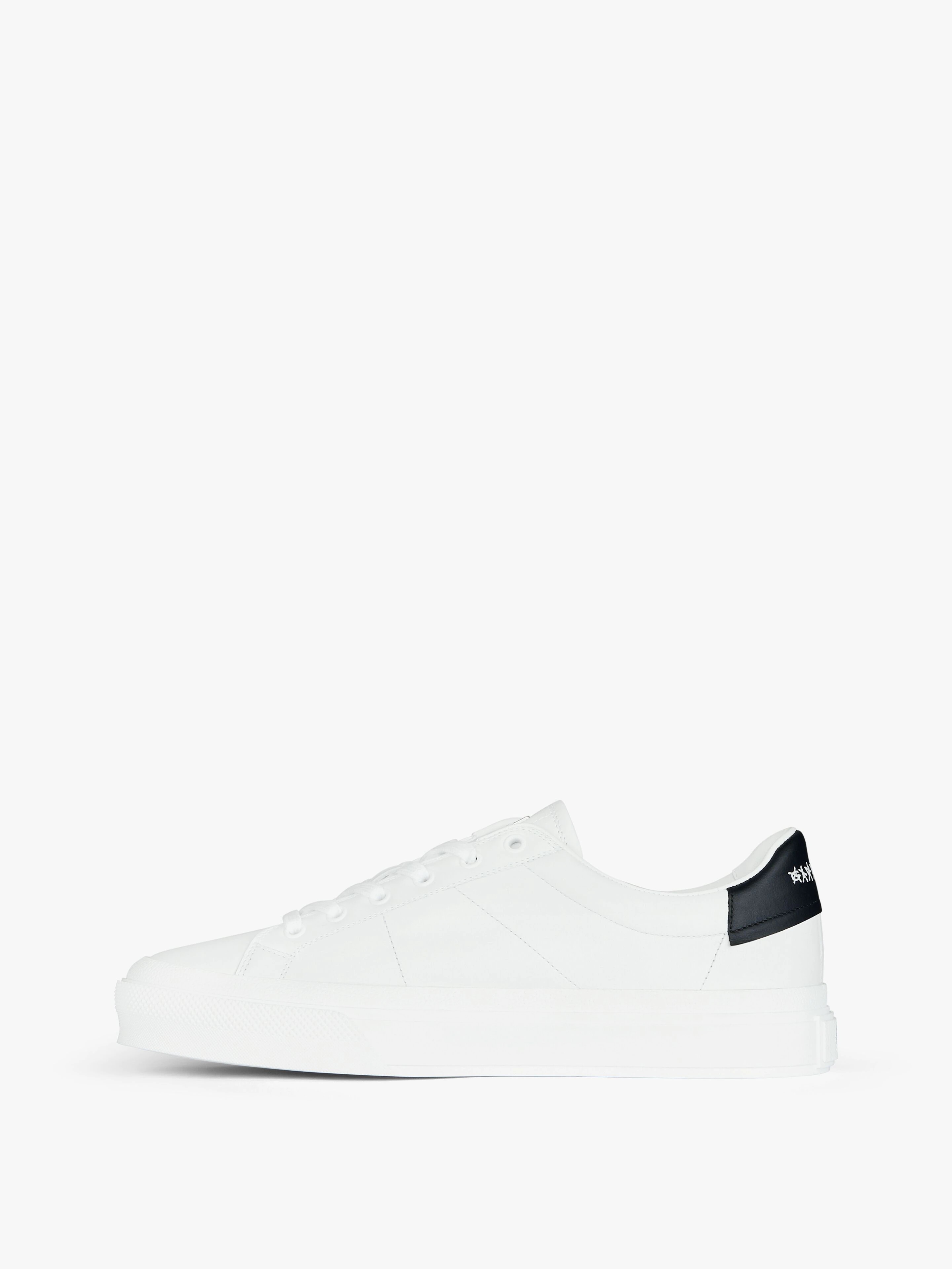 SNEAKERS CITY SPORT IN LEATHER WITH TAG EFFECT DOG PRINT - 3