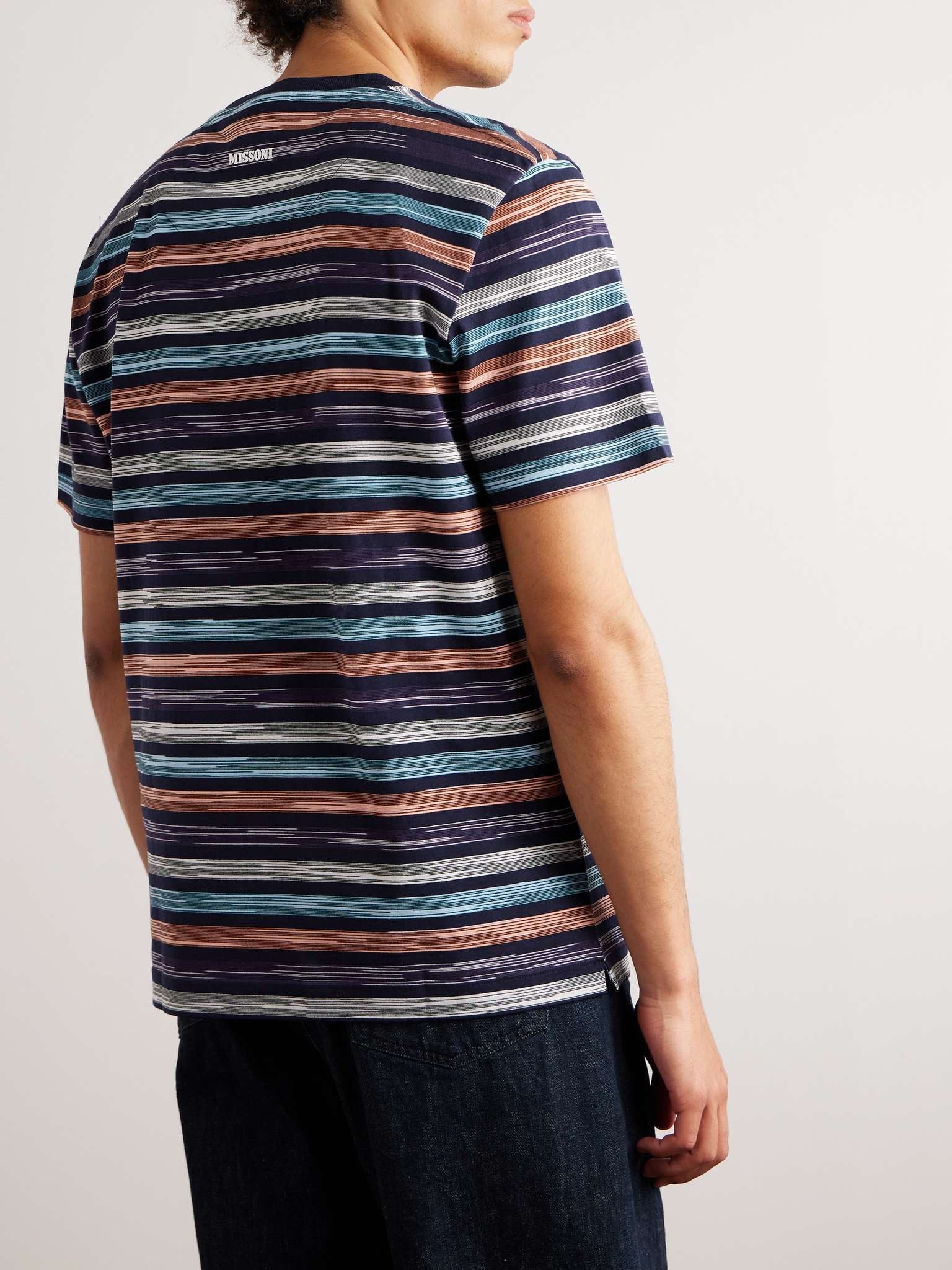 Striped Space-Dyed Cotton-Jersey T-Shirt - 3