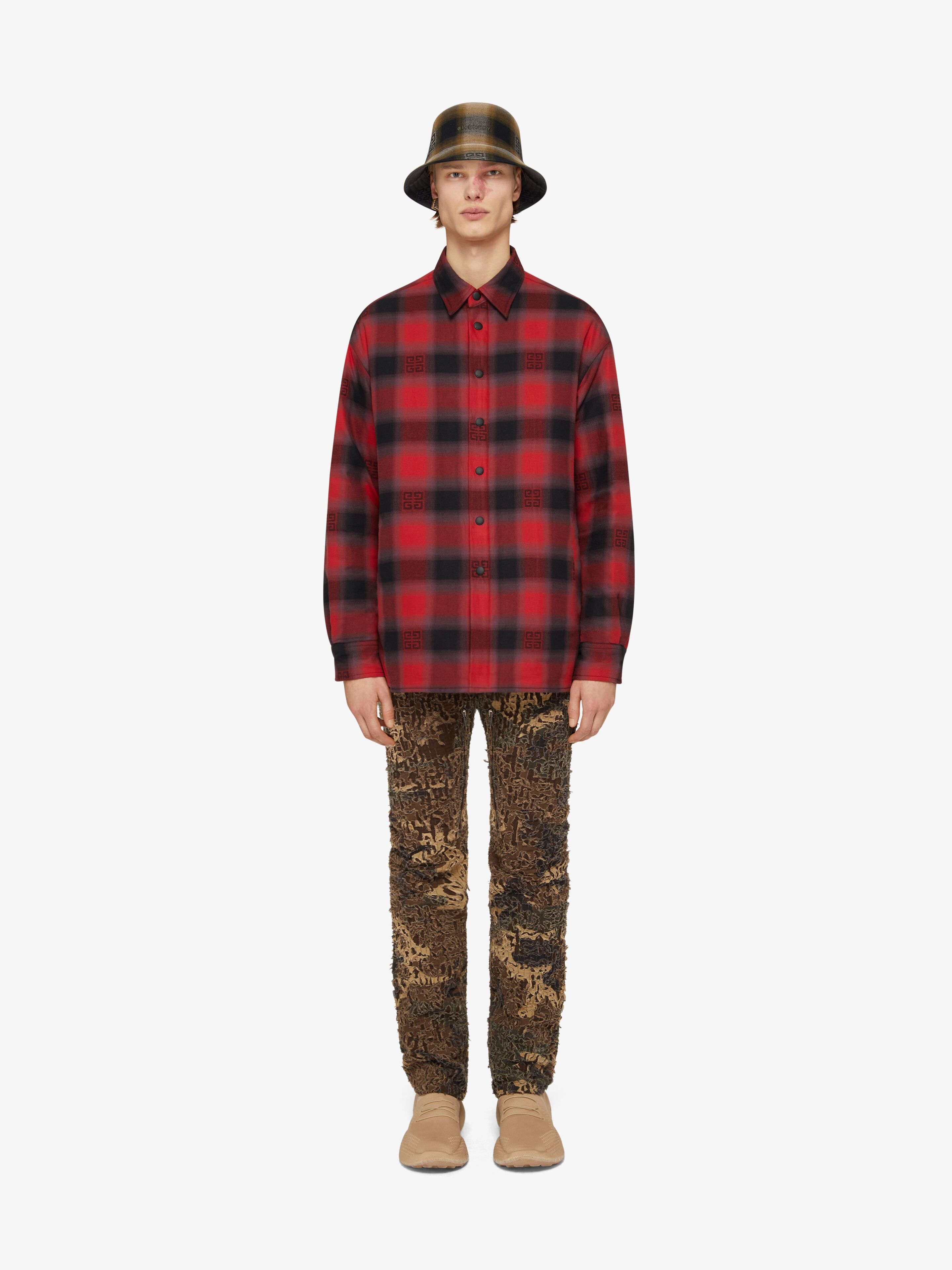 OVERSHIRT IN 4G CHECKED QUILTED FLANNEL - 2