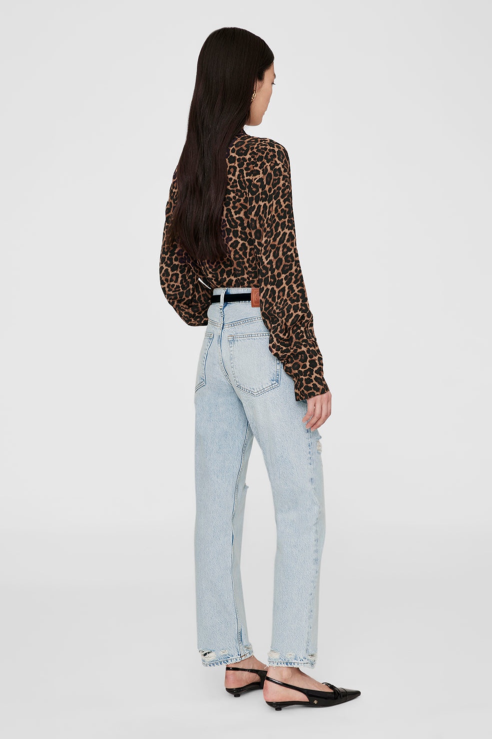 Bridget Shirt - Black And Brown Leopard - 3